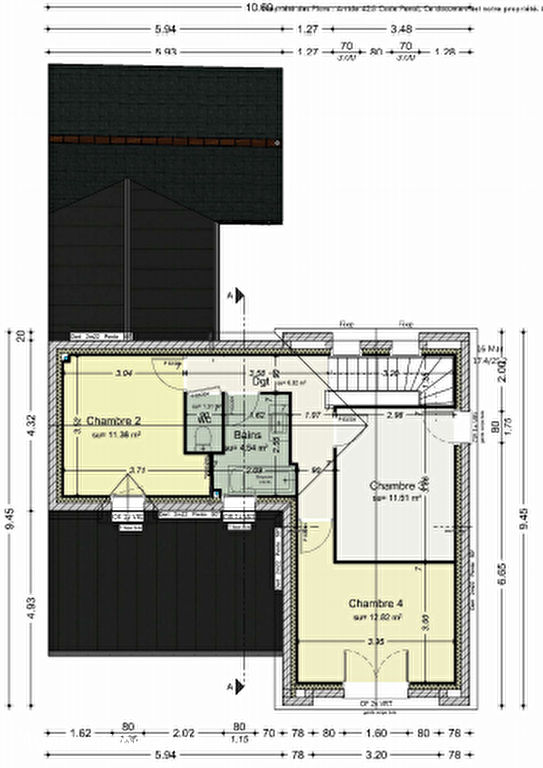 Maison Dinard centre ville 5 pièce(s) 125.49 m² indépendante VEFA spacieux salon-séjour chambre et salle d'eau au rez-de-chaussée Maison Dinard centre ville 5 pièce(s) 125.49 m² indépendante VEFA spacieux salon-séjour chambre et salle d'eau au rez-de-chaussée