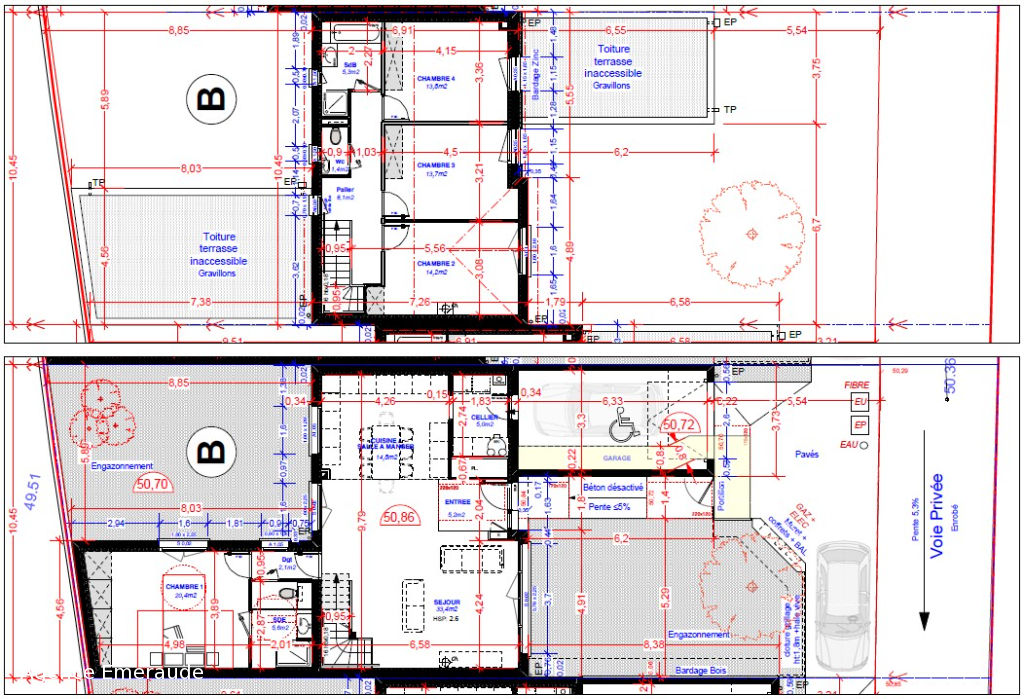 Maison Dinard 5 pièce(s) 143 m² Maison d'architecture contemporaine Suite parentale au rez-de-chaussée Maison Dinard 5 pièce(s) 143 m² Maison d'architecture contemporaine Suite parentale au rez-de-chaussée