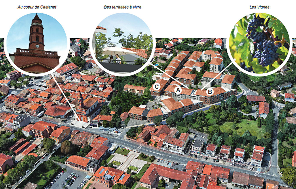 Appartement A Vendre Au Centre Ville De Castanet Tolosan Avec Terrasse Et Parking