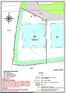 Terrain 600 m2 centre Trefflean