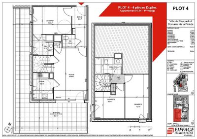 APPARTEMENT T4 EN DUPLEX ATTIQUE GRANDE TERRASSE