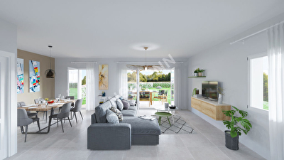 Maison Pessac 5 pieces 105.44 m2 avec jardin de 200 m2
