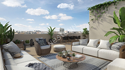 Appartement duplex Bordeaux 4 pieces 109m2 terrasse 59m2 vue Garonne