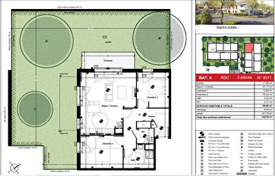 Vente d'un appartement T3 avec jardin a SAINT LOUBES