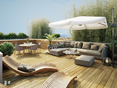 Appartement Saint Medard En Jalles 4 pieces de 81m2 avec 73 m2 de toit-terrasse
