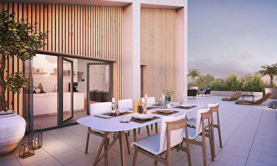 Vente : appartement T4 (102 m2) a BORDEAUX dernier etage 166m2 de terrasse