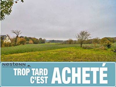Terrain proche bourg 3684m2 dont 1000m2 de constructible avec une maison a renover