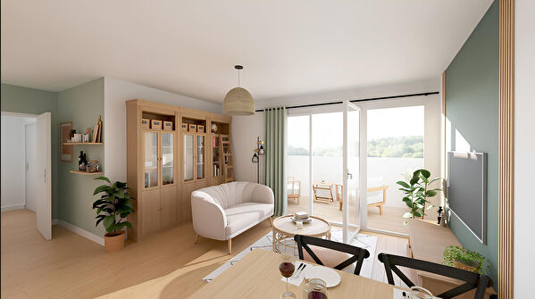 Appartement TYPE 3 (74m2) REZ-DE-CHAUSSEE AVEC TERRASSE ET JARDIN