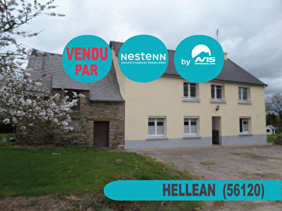 Maison 5 pieces a Hellean (56120) avec grand terrain