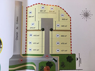 Terrain Grand Landes 411 m2