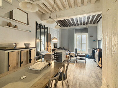 EN COEUR DE VILLE ET PROXIMITE BORDS DE LOIRE - Appartement ancien, coeur historique - Sejour 52m2 - Petite copropriete de charme