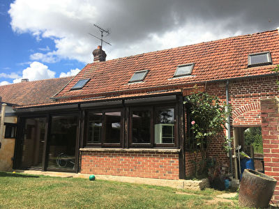 Maison SAINTE GENEVIEVE 7 pieces 107 m2 - 3 chambres, bureaux - 565 M2 jardin -