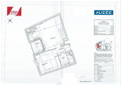 Appartement Cergy 2 pieces 49.05 m2