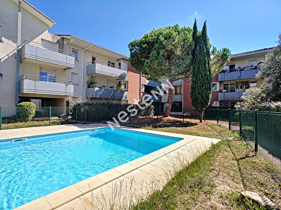 Blagnac appartement T3 residence securisee, piscine, garage ferme