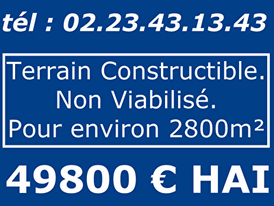 TERRAIN CONSTRUCTIBLE MAURON - 2830 m2