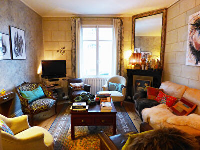 Centre-ville de Saumur, proche de toutes commodites : maison 3 chambres avec jardin