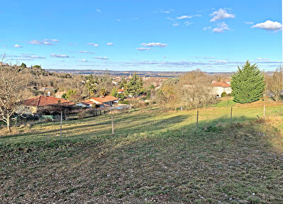 LAYRAC vue dominante - Terrain de 1,6 hectares dont 8000 m2 constructibles.