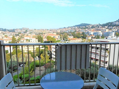 Le Cannet secteur Pen Chai studio dernier etage a louer terrasse