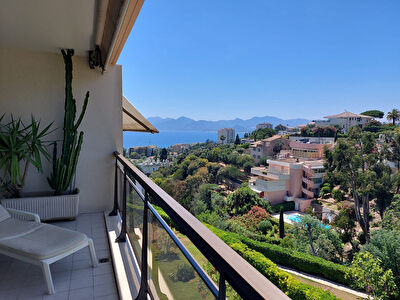 Cannes Vue Mer standing appartement terrasse parking cave