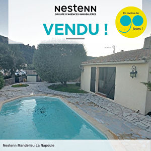 Maison 4 pieces de plain pied avec piscine