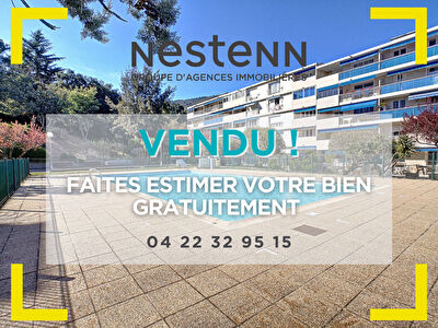 Mandelieu Centre Ville 3 pieces Traversant Avec Terrasse SUD