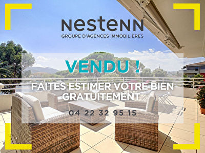 Appartement Mandelieu La Napoule 2 pieces dernier etage, vue magnifique