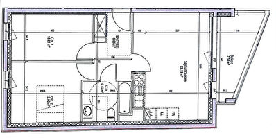 Appartement Saint Max 3 pieces 56.16 m2
