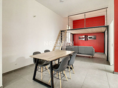 FONTAINES SUR SAONE - F2 -MEUBLE - 1 CHAMBRE +1 MEZZANINE