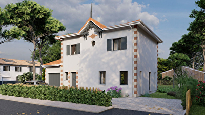 COEUR LA TESTE TERRAIN a BATIR PISCINABLE d'env 400 m2 avec PROJET DE CONSTRUCTION