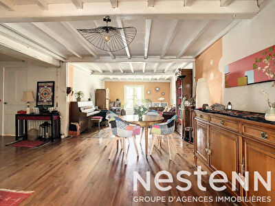 Appartement ancien centre ville 3 Chambres et Bureau, Cave, Jardin partage
