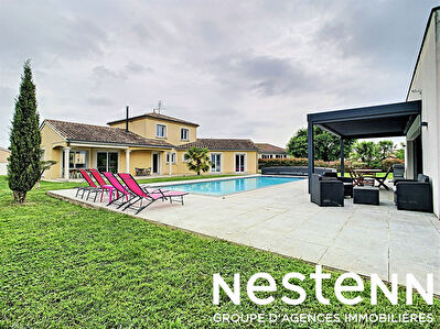 Villa Contemporaine 5 Chs + Studio + Piscine - 71680 CRECHES SUR SAONE