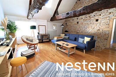 Maison avec Cachet, 2 Chs + Grande Terrasse et Terrain non attenant