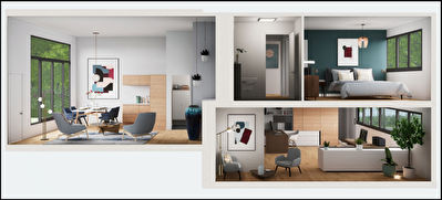 Local Mixte Professionnel/ Habitation de 68.41 m2