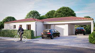 2 min Rochefort : Echillais - Maison en VEFA Plain pied, 3 chambres Garage belles prestations