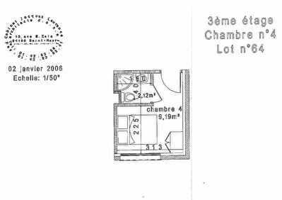 Appartement Saint Maur Des Fosses 1 piece 11.31 m2