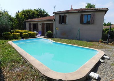 Escalquens 31750 maison T6 de 109m2, avec piscine, jardin, garage en sous sol de 43m2, pas de vis a vis au calme