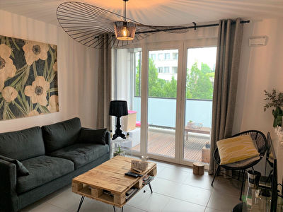 Toulouse Rangueil 31300 entre saint cyprien et le fer a cheval tres beau T2 de 39.61 m2 parking sous sol