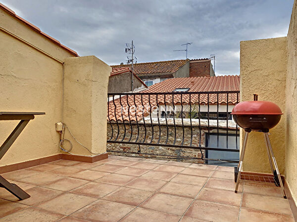 Maison meublee T3 Banyuls Dels Aspres avec bureau et terrasse