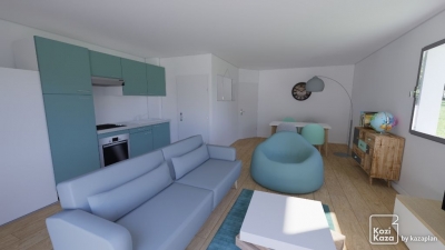 Merignac - 3 pieces - 64 m2-Terrasse attique -Parkings