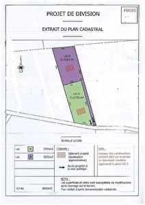 Terrain plat 2790 m2 Montauban Nord