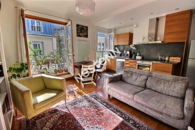 75020 - Gambetta - Appartement 3 pieces - dernier etage - traversant et lumineux
