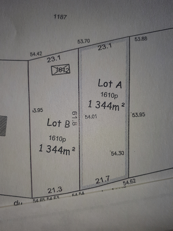 TERRAIN A BATIR DE 1344 M² TERRAIN A BATIR DE 1344 M²