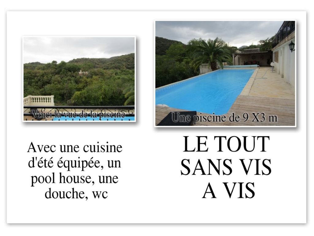 Villa 6 pièce(s) 150 m2 avec sa très grande piscine de 11x5 m sans vis à vis ni nuisance Villa 6 pièce(s) 150 m2 avec sa très grande piscine de 11x5 m sans vis à vis ni nuisance