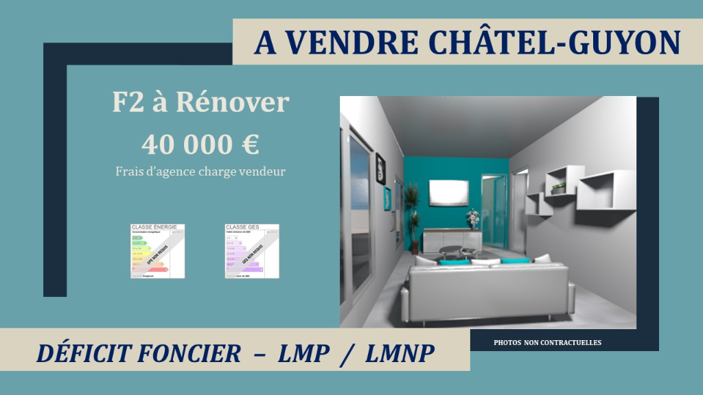 Châtel guyon Appartement F2 à Rénover Châtel guyon Appartement F2 à Rénover