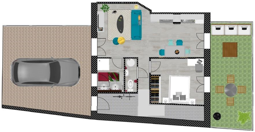 Chatelguyon F3 en rez de chaussée à rénover avec cour et terrasse Chatelguyon F3 en rez de chaussée à rénover avec cour et terrasse