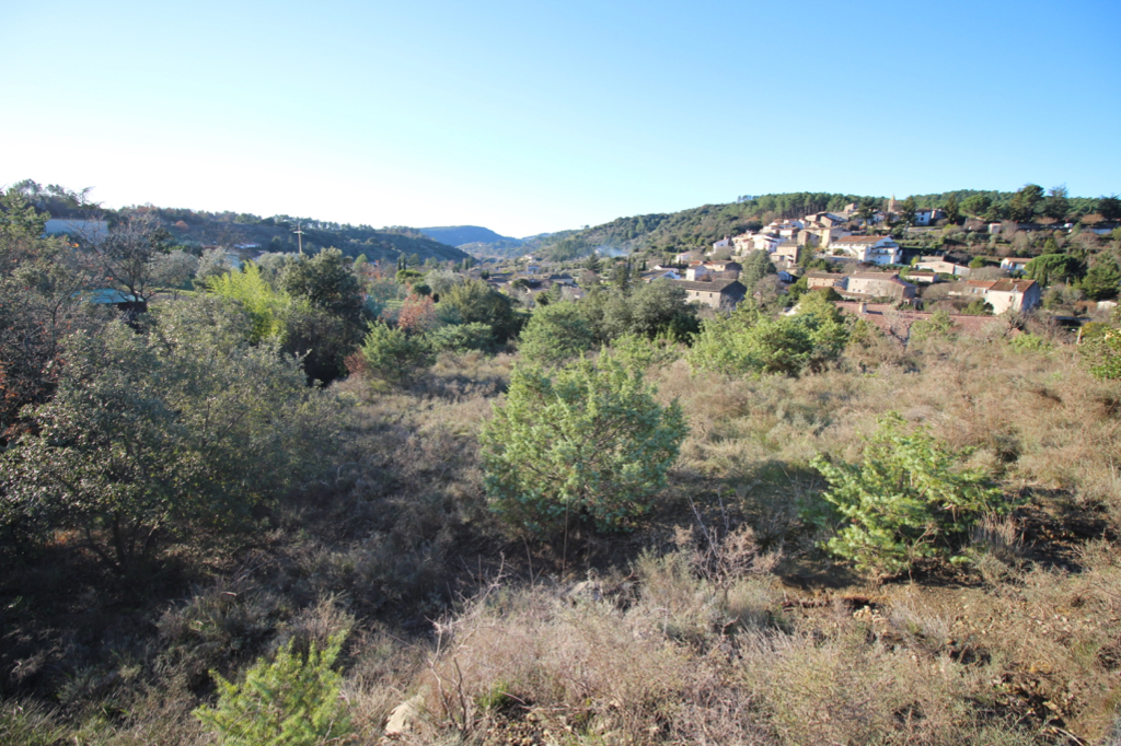 Terrain Saint Bres 1200 m2 vue dominante Terrain Saint Bres 1200 m2 vue dominante