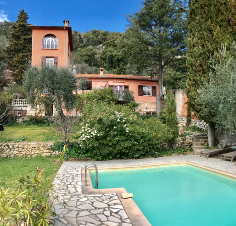 Grasse est, limite Magagnosc maison de caractère avec vue mer et piscine Grasse est, limite Magagnosc maison de caractère avec vue mer et piscine