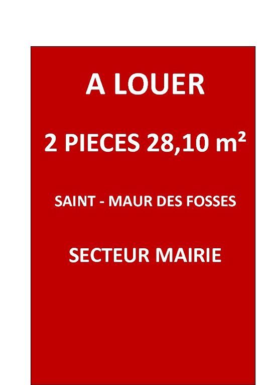 2 PIECES A LOUER A SAINT MAUR LE PARC 2 PIECES A LOUER A SAINT MAUR LE PARC