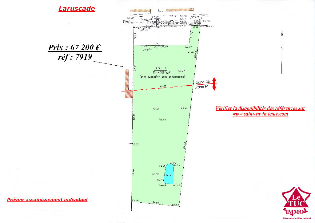 LARUSCADE TERRAIN 4 051 M² LARUSCADE TERRAIN 4 051 M²