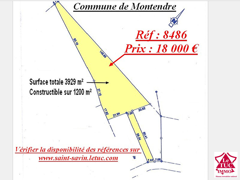 MONTENDRE TERRAIN D'ENVIRON 3 900 M² MONTENDRE TERRAIN D'ENVIRON 3 900 M²